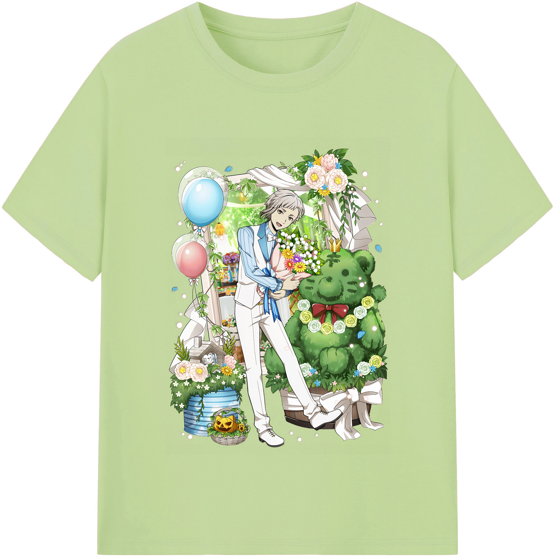（画像用） 文豪ストレイドッグス Bungo Stray Dogs 綿100％半袖Tシャツ（フロントプリント）